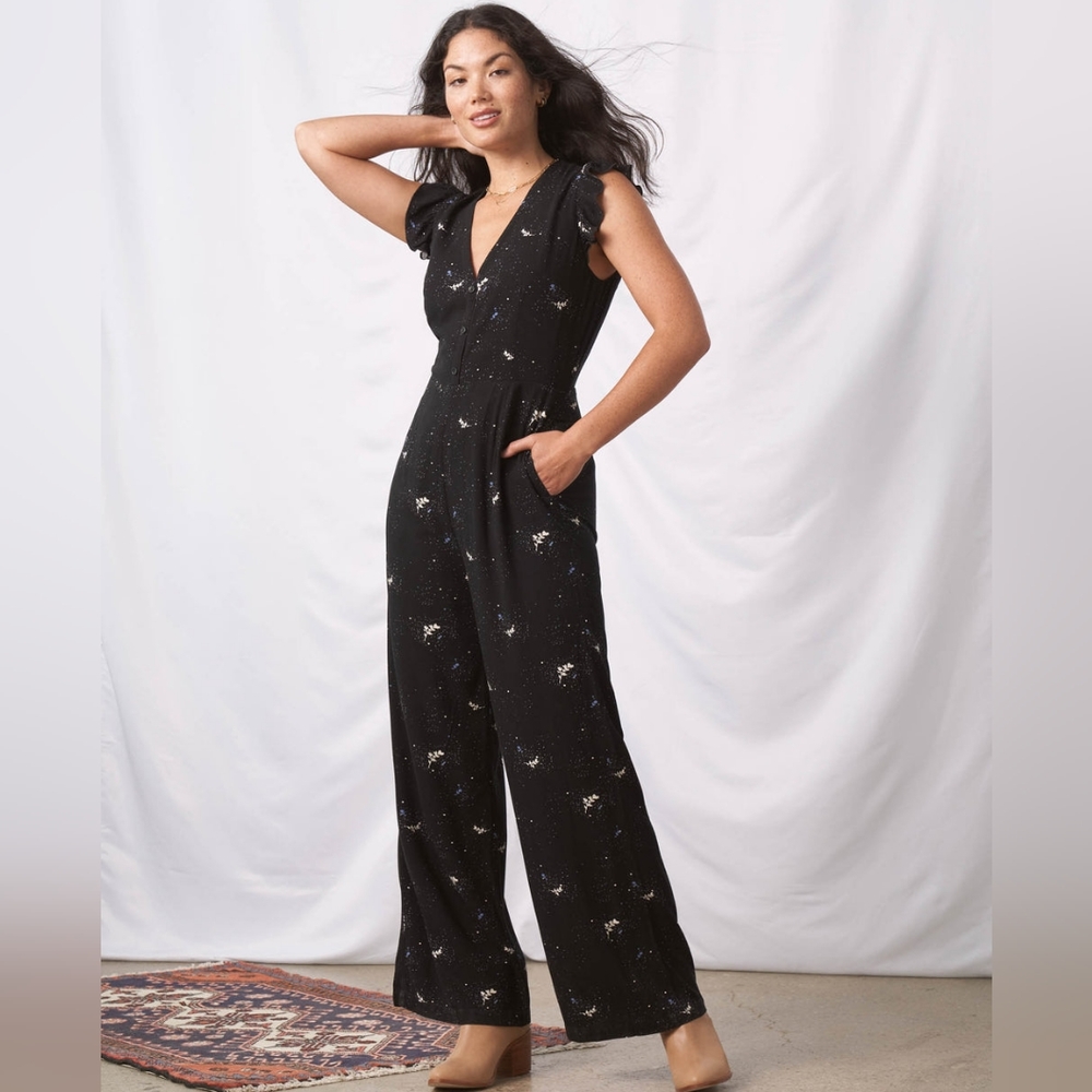 United By Blue Ruffle Sleeve Jumpsuit